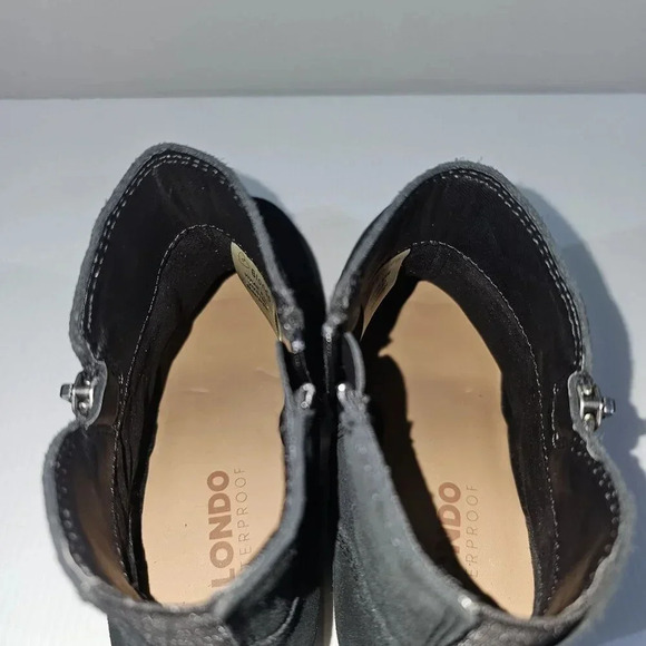 NEW Blondo Vivian Ankle Bootie Womens 6.5 Black Suede Waterproof Western Casual - Picture 9 of 13